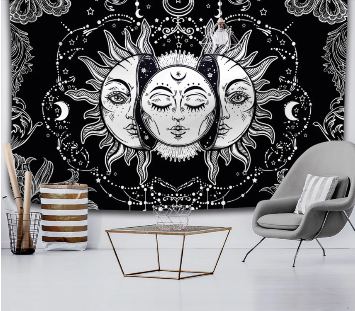 Sun & Moon Wall Hanging Tapestry