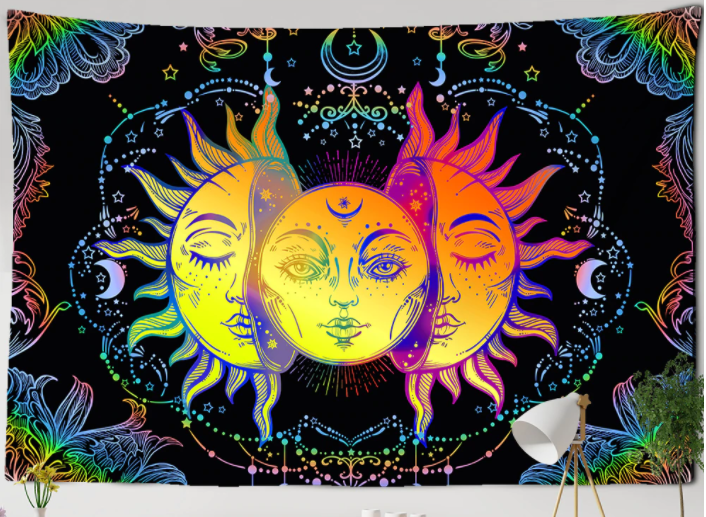 Sun & Moon Wall Hanging Tapestry