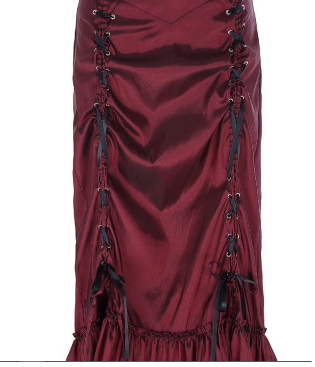 Gothic Long Mermaid Victorian Corset Skirt