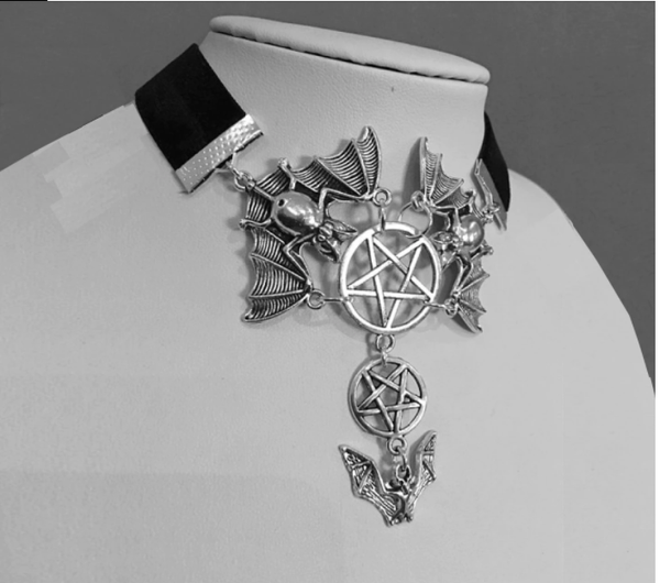 Flying Bats Choker Necklace