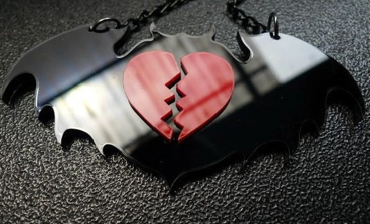 The Acrylic Bat Pendant Necklace