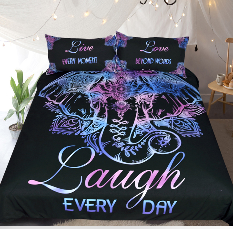 Laugh Every Day  Duvet Bedding Set