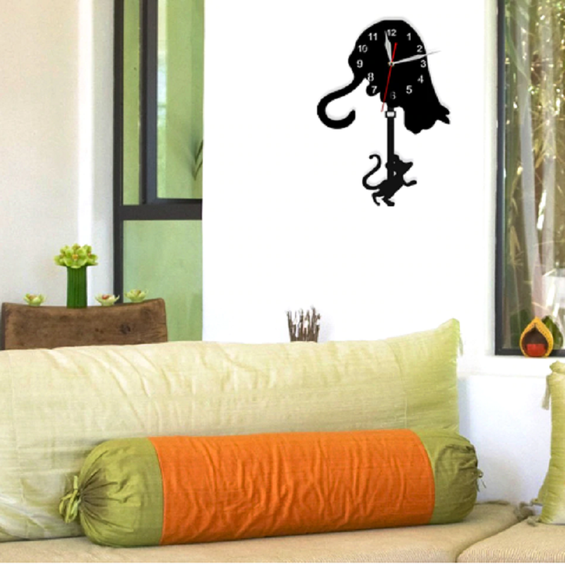 Cat And Mouse Pendulum Clock