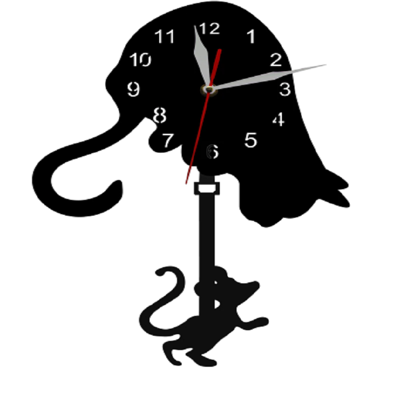 Cat And Mouse Pendulum Clock
