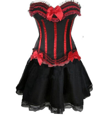 Gothic Burlesque Corset & Skirt