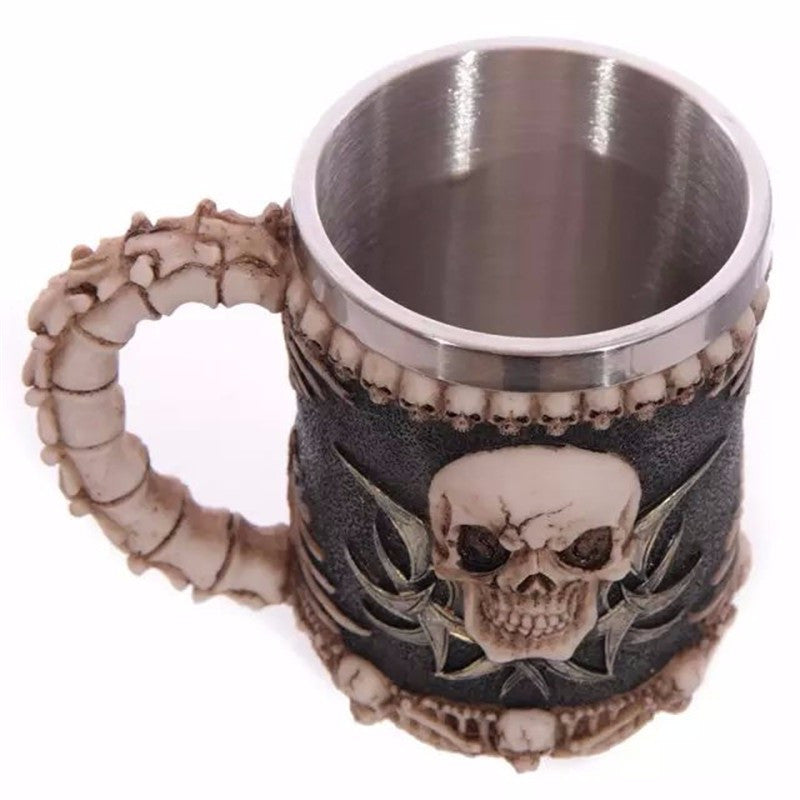 Stainless Steel Skull Mugs