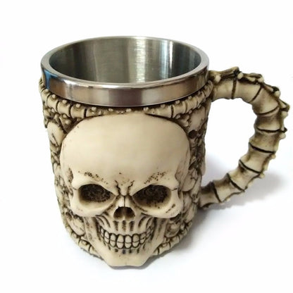 Stainless Steel Skull Mugs