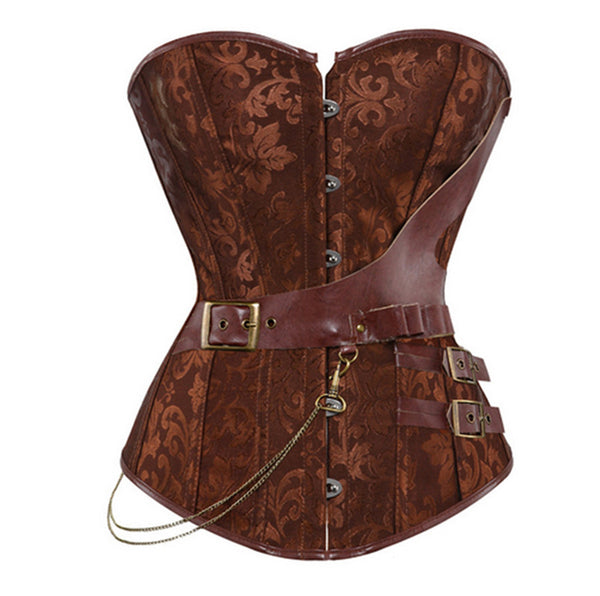 Steampunk Corset Faux Leather
