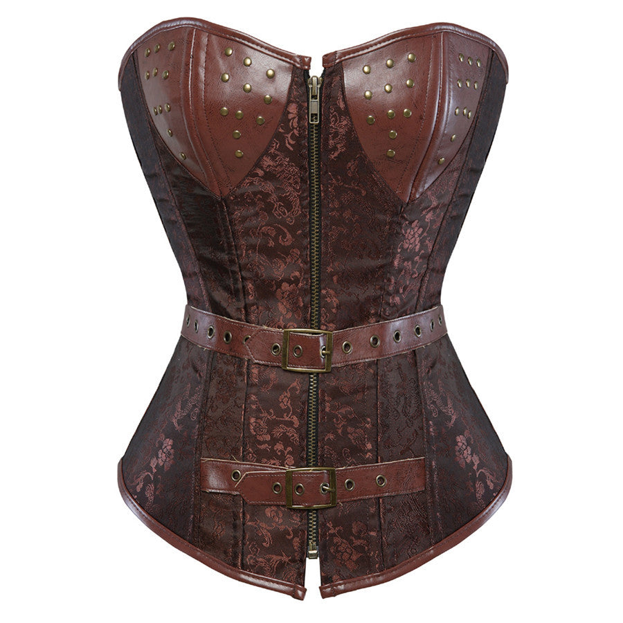Steampunk Corset Faux Leather