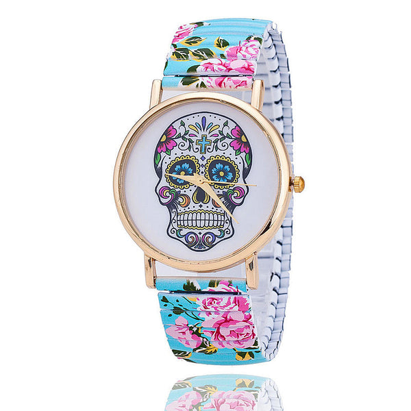 Skull Gothic Flower Watch