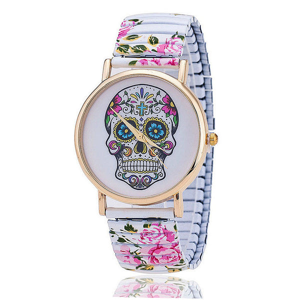 Skull Gothic Flower Watch