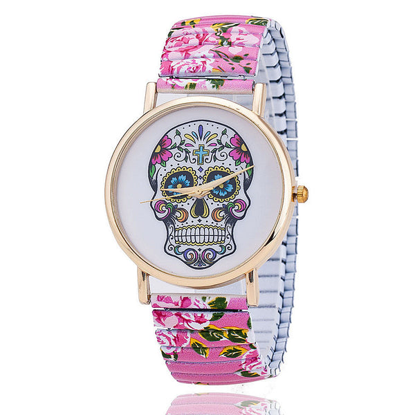 Skull Gothic Flower Watch