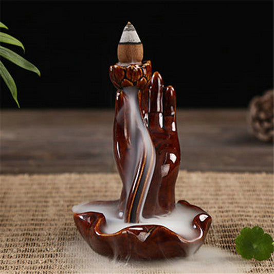Ceramic Variety Incense Burner Back Flow Lotus Aromatherapy