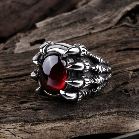 Male Punk Style Skull Claw Finger Ring