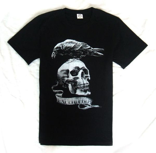 The Expendable Black Skull T Shirt