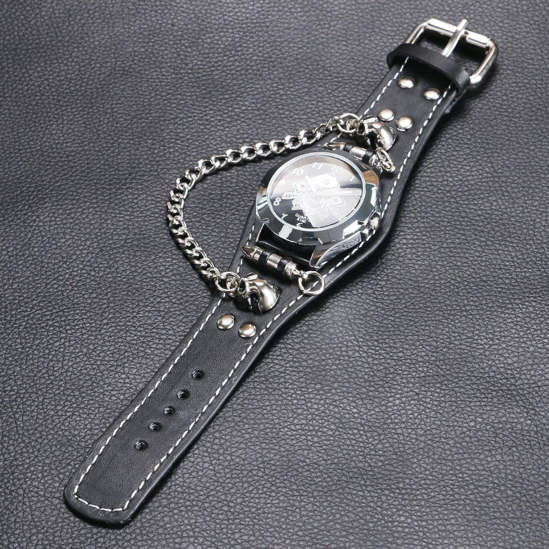 Skull Bullet Sport Rock Gothic Style  Wrist Watch