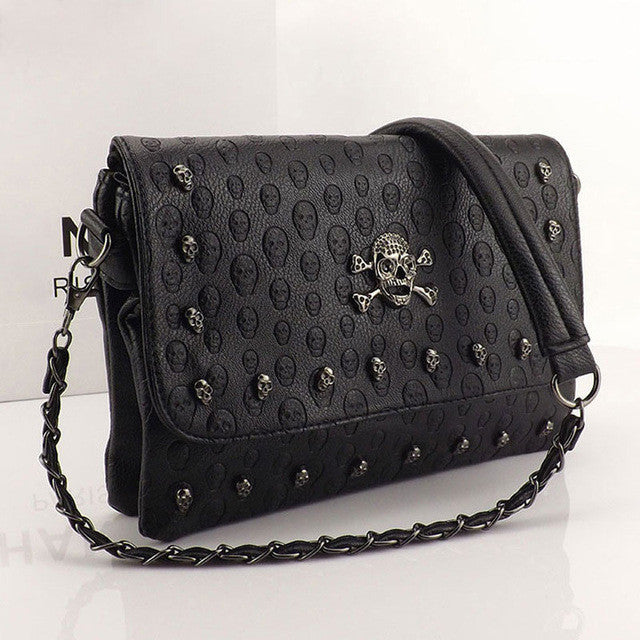 Fashion Skull Women Messenger Purse Bag