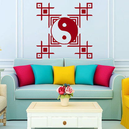 Mandala Wall Sticker Home Decal Buddha Yin Yang Floral Variety