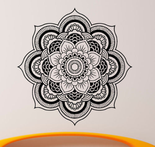 Mandala Wall Sticker Home Decal Buddha Yin Yang Floral Variety