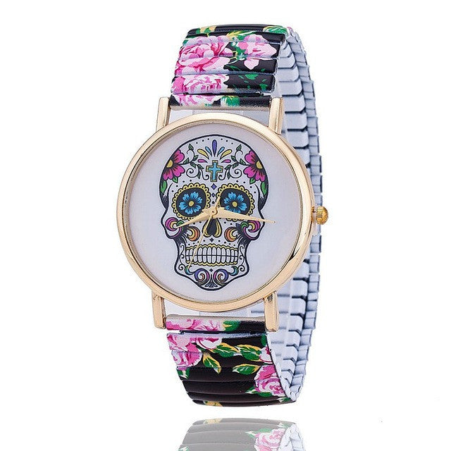 Skull Gothic Flower Watch