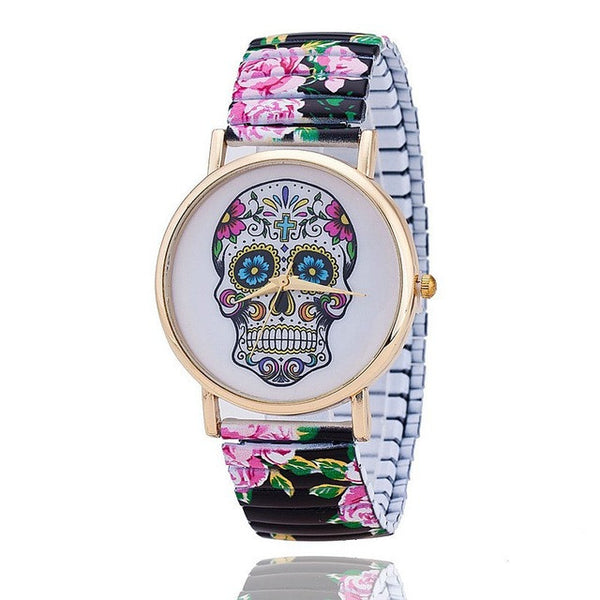 Skull Gothic Flower Watch