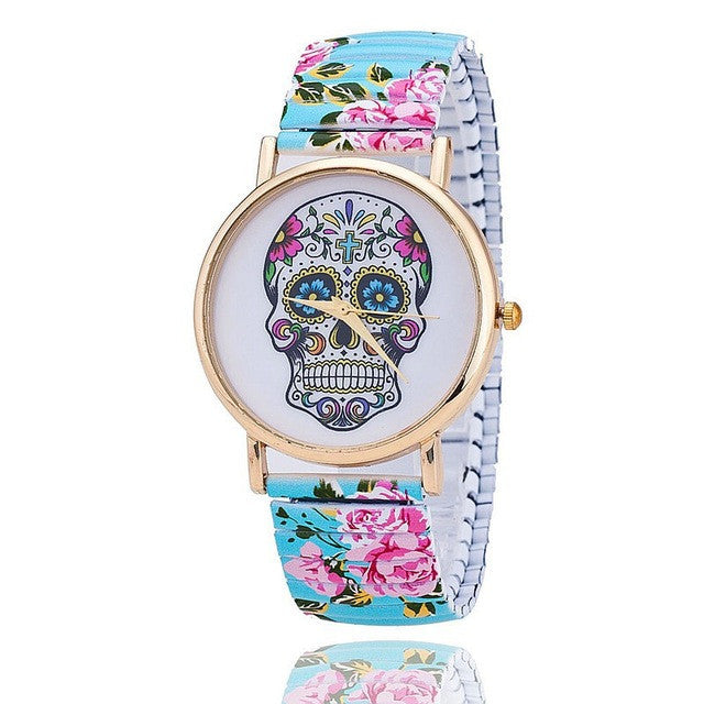 Skull Gothic Flower Watch