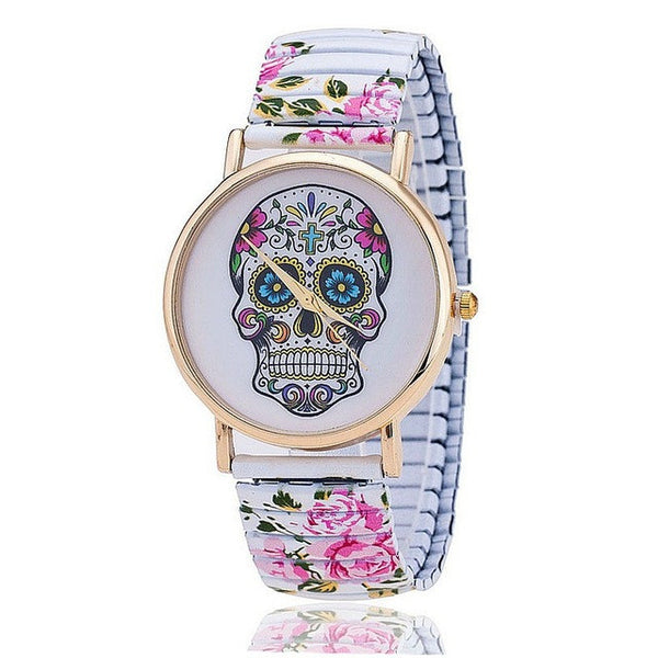 Skull Gothic Flower Watch