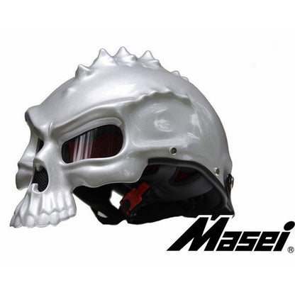 Skull Motorcycle Helmet  - Comes in different colors