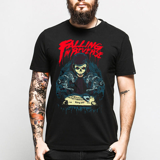 Men Cotton Designs Gothic T-Shirt