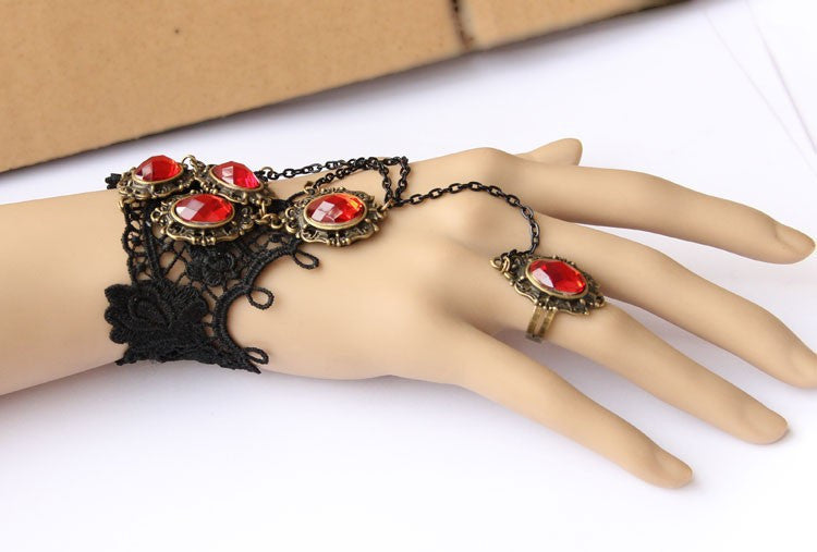 Gothic Jewelry Lace Earrings / Bracelet / Necklace & Pendant