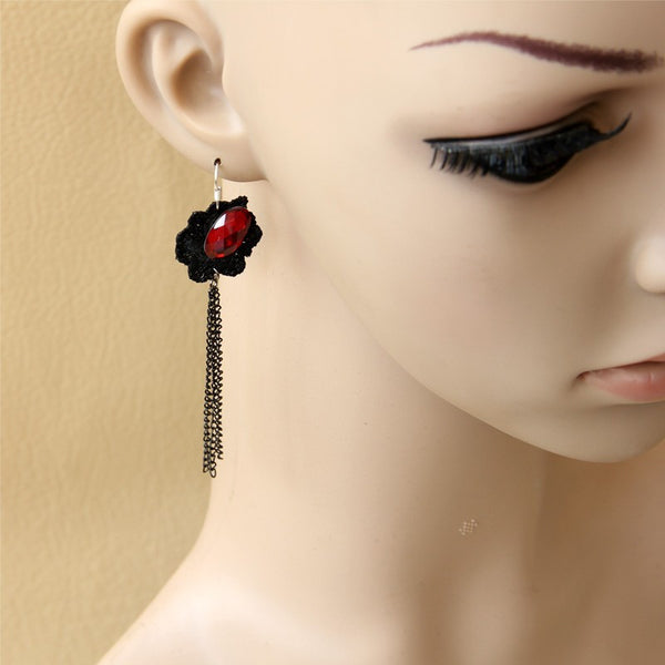 Gothic Jewelry Lace Earrings / Bracelet / Necklace & Pendant