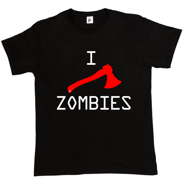 O-Neck Short-Sleeve I Axe Zombies Walking Dead T Shirt