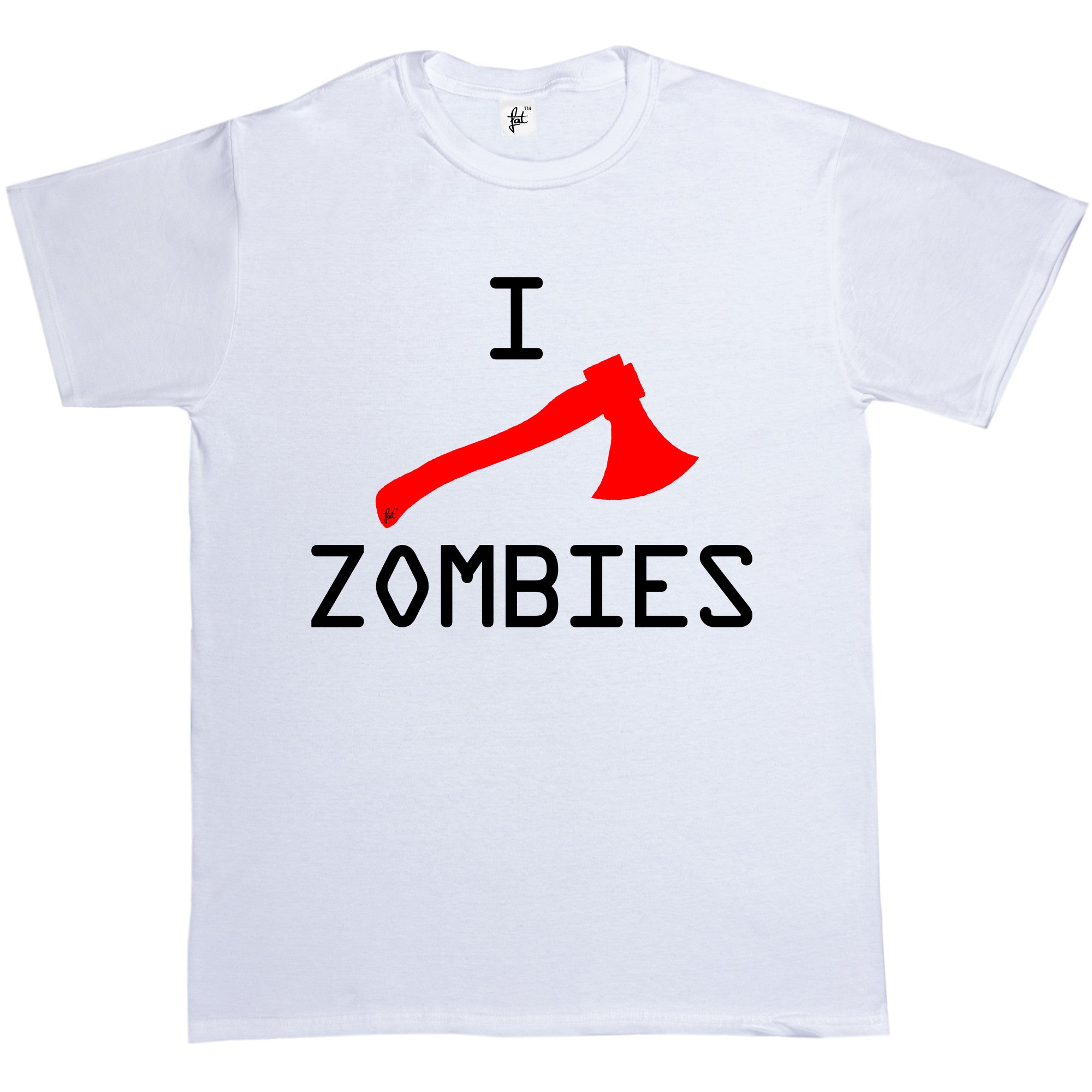 O-Neck Short-Sleeve I Axe Zombies Walking Dead T Shirt