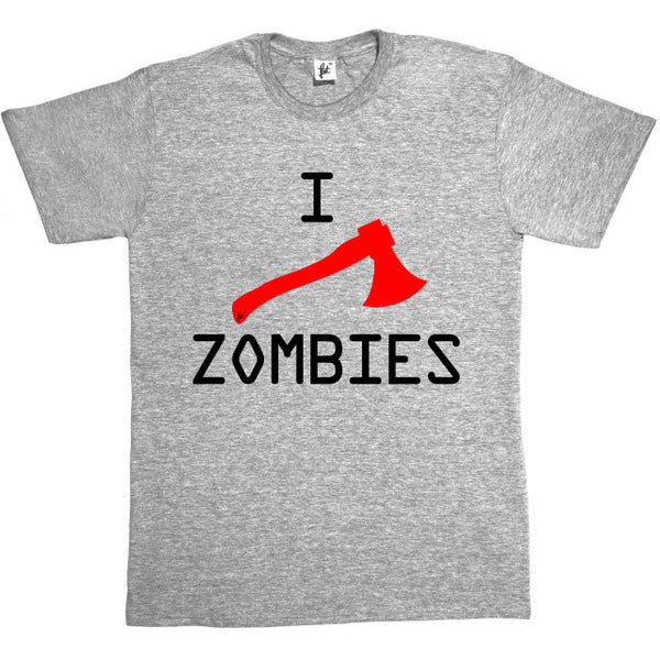 O-Neck Short-Sleeve I Axe Zombies Walking Dead T Shirt