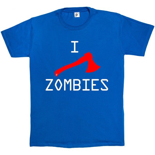 O-Neck Short-Sleeve I Axe Zombies Walking Dead T Shirt