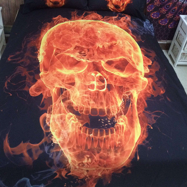 3D Skull Bedding Sets