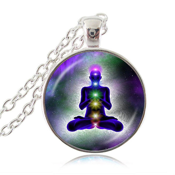 Chakra Reiki Healing Necklace Buddha Yoga Meditation Pendants
