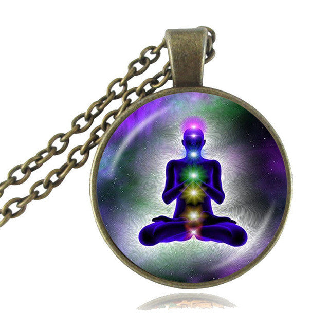 Chakra Reiki Healing Necklace Buddha Yoga Meditation Pendants