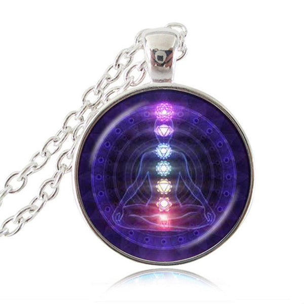 Chakra Reiki Healing Necklace Buddha Yoga Meditation Pendants