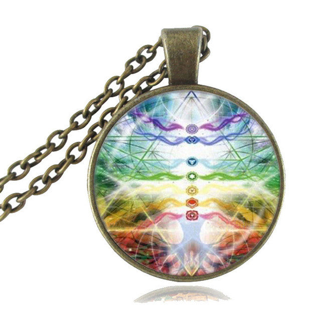 Chakra Reiki Healing Necklace Buddha Yoga Meditation Pendants