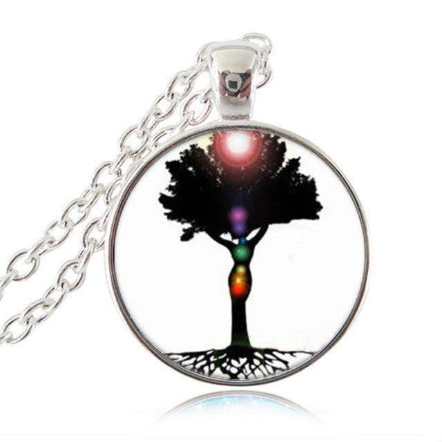 Chakra Reiki Healing Necklace Buddha Yoga Meditation Pendants
