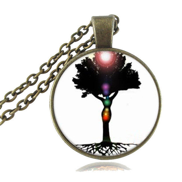 Chakra Reiki Healing Necklace Buddha Yoga Meditation Pendants
