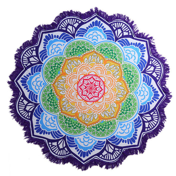 Mandala Blanket 7 Chakra Colored Blanket