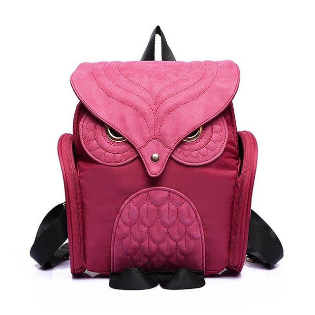 Variety Colors Owl Leather Backpacks