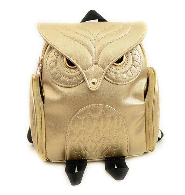 Variety Colors Owl Leather Backpacks