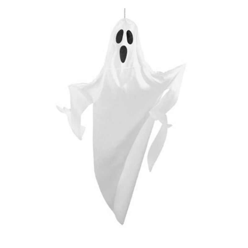 5 Feet Tall Spooky Hanging Ghost Fabric Halloween Prop