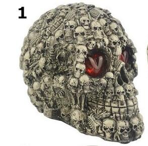 Glowing Skull Head Halloween Decoration