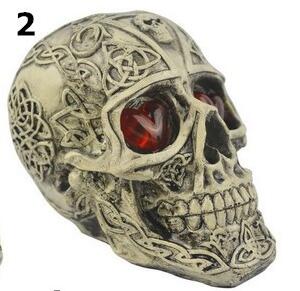 Glowing Skull Head Halloween Decoration