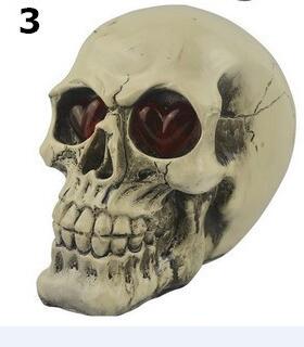 Glowing Skull Head Halloween Decoration