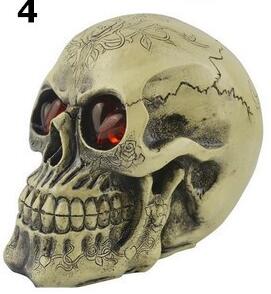 Glowing Skull Head Halloween Decoration